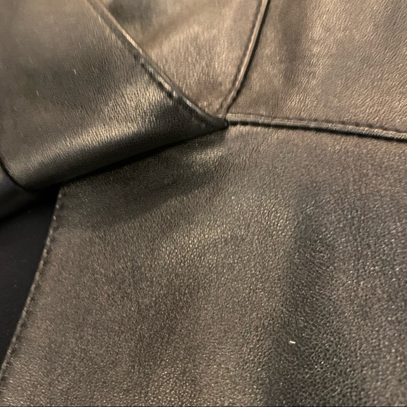 I Magnin 1980’s or earlier Fabulous Leather skirt made in Hong Kong - Picture 9 of 11